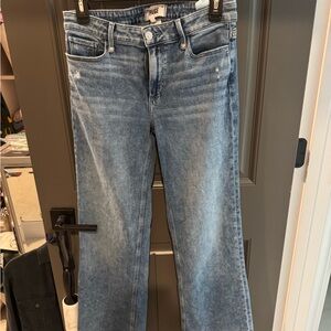 PAIGE Straight Leg Blue Denim Jeans size 27